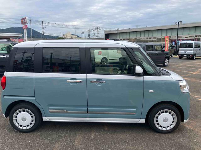 ムーヴキャンバスストライプスＧターボ１オーナー　ターボ車　スマートキー　記録簿　キーフリーシステム　エアバック　ＡＢＳ（山口県）の中古車
