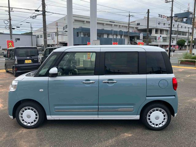 ムーヴキャンバスストライプスＧターボ１オーナー　ターボ車　スマートキー　記録簿　キーフリーシステム　エアバック　ＡＢＳ（山口県）の中古車
