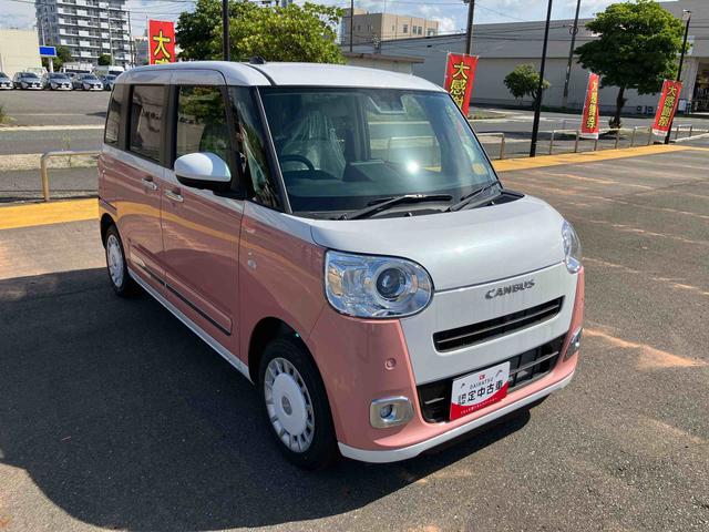 ムーヴキャンバスストライプスＧスマートキープッシュスタート　キーフリーキー　ワンオーナー車　運転席エアバック　ＡＢＳ　点検記録簿（山口県）の中古車