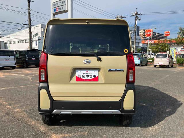 タントファンクロスワンオーナー　キーレスエントリー　スマートキ−　アルミ　記録簿　エアバック　ＡＢＳ（山口県）の中古車