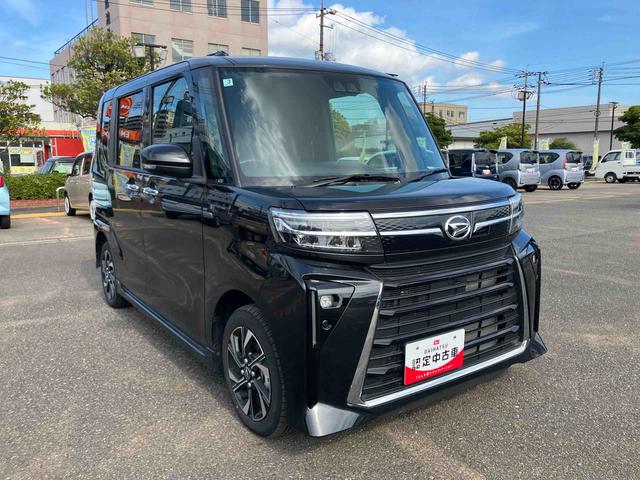 タントカスタムＸキーレスエントリー　スマキー　エアバッグ　アルミホイール　ＡＢＳ　整備記録簿（山口県）の中古車