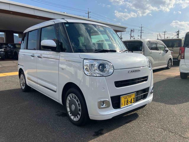 ムーヴキャンバスセオリーＧキーフリー　エアバッグ　ＡＢＳ　記録簿　Ｓキー（山口県）の中古車