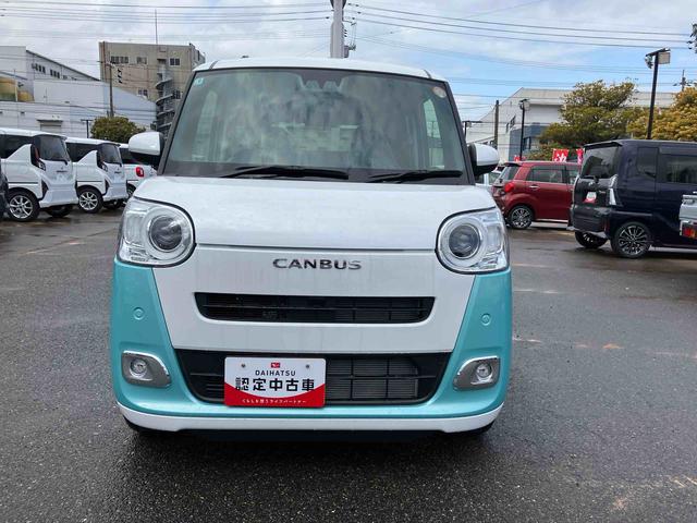 ムーヴキャンバスストライプスＧ点検記録簿付　プッシュスタートスマートキー　ワンオーナー　キーフリー　運転席エアバック　ＡＢＳ（山口県）の中古車