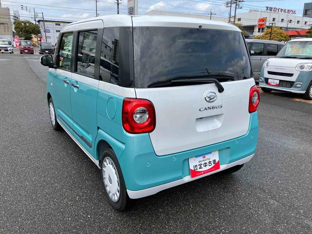 ムーヴキャンバスストライプスＧ点検記録簿付　プッシュスタートスマートキー　ワンオーナー　キーフリー　運転席エアバック　ＡＢＳ（山口県）の中古車