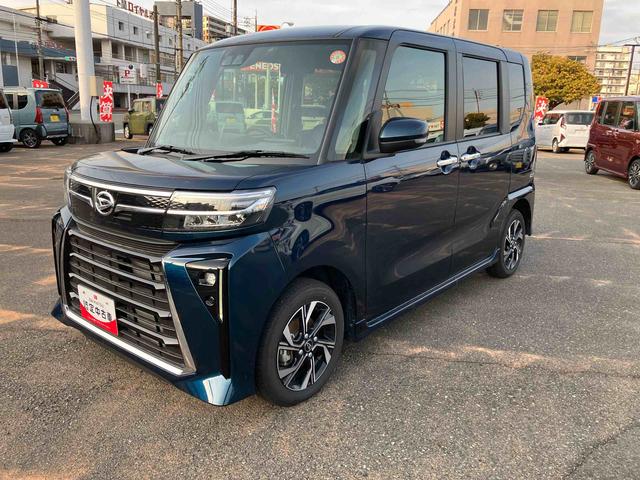 タントカスタムＸキーレススタートシステム　スマートキー　点検記録簿　ＡＢＳ付　アルミホイール　エアバック（山口県）の中古車