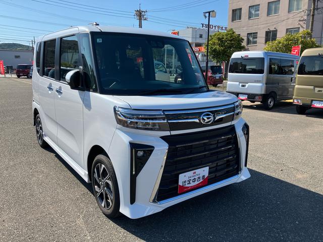 タントカスタムＸアルミ　スマートキー　キーフリー　ＡＢＳ付　記録簿　エアバッグ（山口県）の中古車