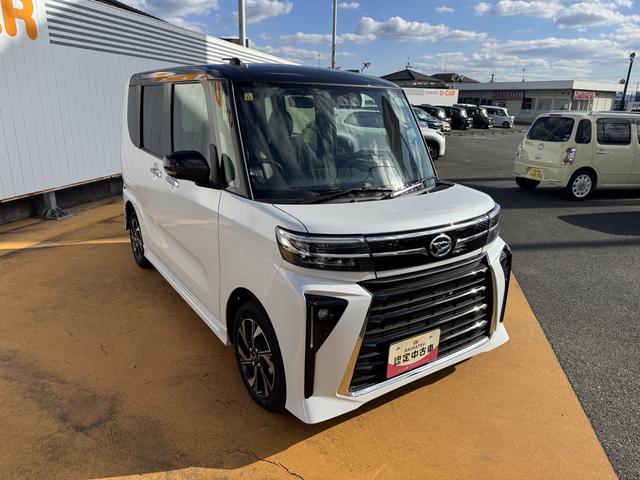 タントカスタムＸ令和５年式　弊社デモカーＰ車　オーディオレス　シートヒーター（運転席／助手席）　電動パーキングブレーキ　走行距離１９７１ｋｍ（福岡県）の中古車