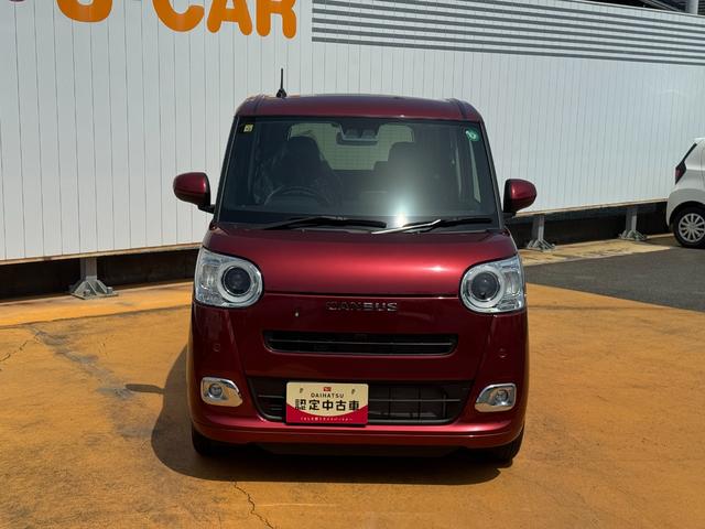 ムーヴキャンバスセオリーＧ令和５年式　弊社デモカーＵＰ車　衝突低減　オーディイオレス　Ｂカメラ　電子パーキングブレーキ　シートヒーター　走行距離６３０２ｋｍ（福岡県）の中古車