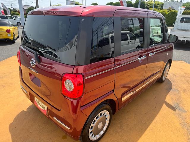 ムーヴキャンバスセオリーＧ令和５年式　弊社デモカーＵＰ車　衝突低減　オーディイオレス　Ｂカメラ　電子パーキングブレーキ　シートヒーター　走行距離６３０２ｋｍ（福岡県）の中古車