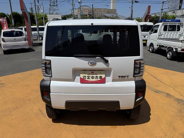 タフトＧ令和５年式　弊社デモカーＵＰ車　衝突低減　オーディオレス　シートヒーター　電子パーキングブレーキ　Ｂカメラ　ＬＥＤヘッドライト　ＬＥＤフォグランプ（福岡県）の中古車