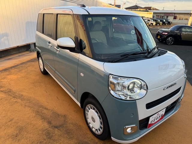 ムーヴキャンバスストライプスＧ令和５年式　衝突低減ブレーキ　弊社デモカーＵＰカー（福岡県）の中古車