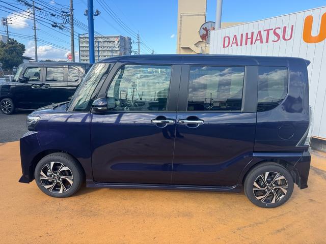 タントカスタムＸ令和６年式　衝突低減ブレーキ　弊社デモカーＵＰ車　純正ディスプレイオーディオ　フルセグＴＶ　ブルートゥース　Ｂｌｕｅｔｏｏｔｈ　シートヒーター（福岡県）の中古車