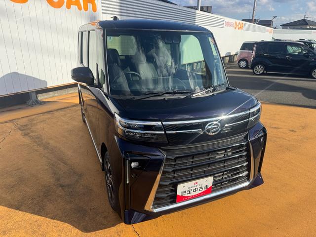 タントカスタムＸ令和６年式　衝突低減ブレーキ　弊社デモカーＵＰ車　純正ディスプレイオーディオ　フルセグＴＶ　ブルートゥース　Ｂｌｕｅｔｏｏｔｈ　シートヒーター（福岡県）の中古車