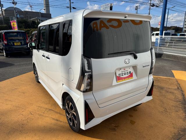 タントカスタムＸ令和６年式　衝突低減ブレーキ　弊社デモカーＵＰ車　純正ディスプレイオーディオ　フルセグＴＶ　ブルートゥース　Ｂｌｕｅｔｏｏｔｈ　シートヒーター（福岡県）の中古車