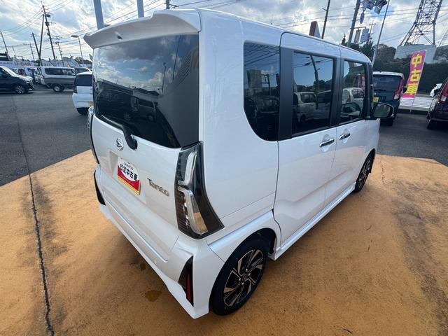 タントカスタムＸ令和６年式　衝突低減ブレーキ　弊社デモカーＵＰ車　純正ディスプレイオーディオ　フルセグＴＶ　ブルートゥース　Ｂｌｕｅｔｏｏｔｈ　シートヒーター（福岡県）の中古車