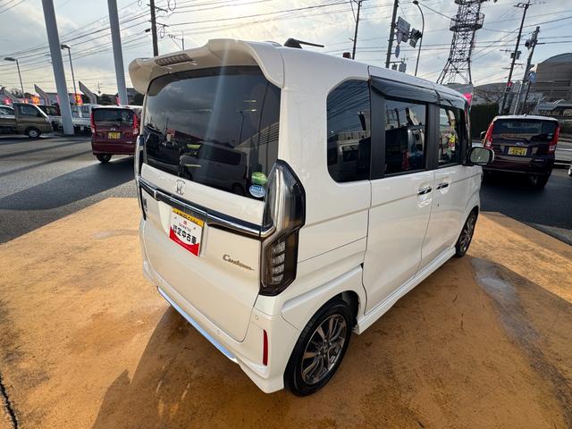 Ｎ−ＢＯＸカスタムＬフルセグナビ　バックモニター　ＥＴＣ　クルーズコントロール　リア左側パワースライドドア	運転席＆助手席シートバックテーブル　衝突低減ブレーキ（福岡県）の中古車