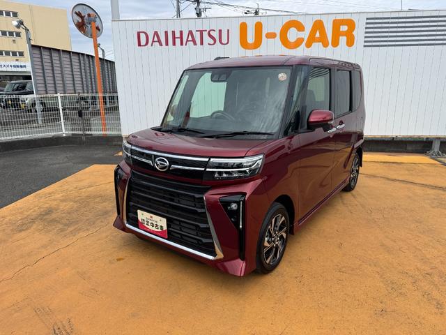 タントカスタムＸ純正ディスプレイオーディオ　パノラマモニター　弊社デモカーＵＰ車　新車保証継承付（福岡県）の中古車