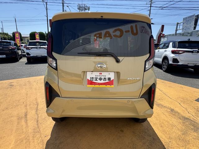 ムーヴＧ新車保証継承付　バックカメラ　片側電動スライドドア　ＬＥＤヘッドライト　衝突軽減ブレーキ　横滑り防止装置　アイドリングストップ　クリアランスソナー　純正アルミホイール（福岡県）の中古車