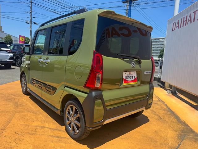 タントファンクロス新車保証継承付　弊社デモカーＵＰ車　オーディオレス　全方位カメラ　両側電動スライドドア　ＬＥＤヘッドライト　衝突軽減ブレーキ　アイドリングストップ　クリアランスソナー　純正アルミホイール（福岡県）の中古車
