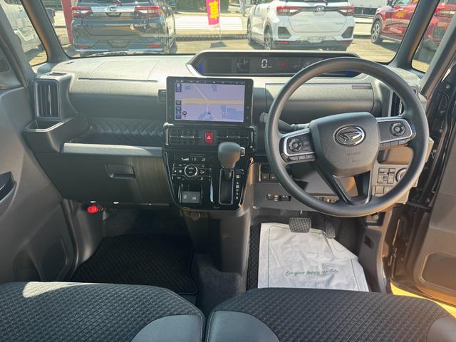 タントカスタムＸ新車保証継承付　ナビ地デジＴＶ　全方位カメラ　Ｂｌｕｅｔｏｏｔｈ　ＥＴＣ　　前後ドライブレコーダー　　両側電動スライドドア　クルーズコントロール　衝突軽減ブレーキ　アイドリングストップ（福岡県）の中古車