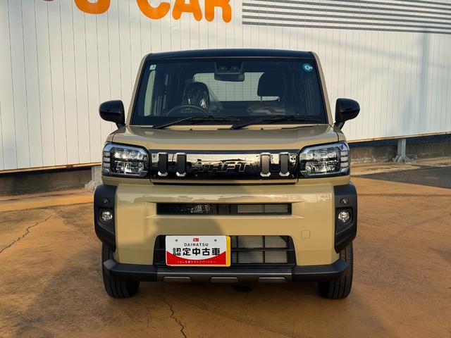タフトＧ　ダーククロムベンチャー新車保証継承付　弊社デモカーＵＰ車　オーディオレス　バックカメラ　クルーズコントロール　ＬＥＤヘッドライト　衝突軽減ブレーキ　横滑り防止装置　アイドリングストップ　クリアランスソナー（福岡県）の中古車