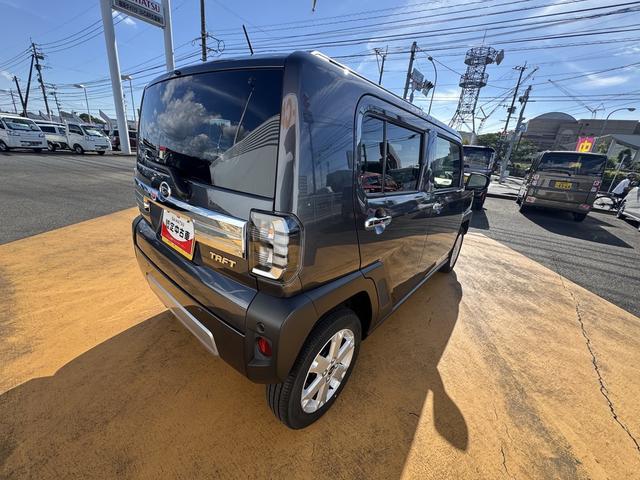 タフトＧ　クロムベンチャー新車保証継承付　弊社デモカーＵＰ車　オーディオレス　バックカメラ付　クルーズコントロール　オートライト　ＬＥＤヘッドライト　衝突軽減ブレーキ　横滑り防止装置　アイドリングストップ　純正アルミホイール（福岡県）の中古車