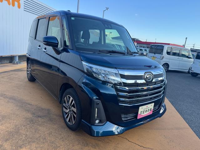 トールカスタムＧオーディオレス　バックカメラ　両側電動スライドドア　クルーズコントロール　ＬＥＤヘッドライト　衝突軽減ブレーキ　横滑り防止装置　アイドリングストップ　クリアランスソナー　純正アルミホイール（福岡県）の中古車