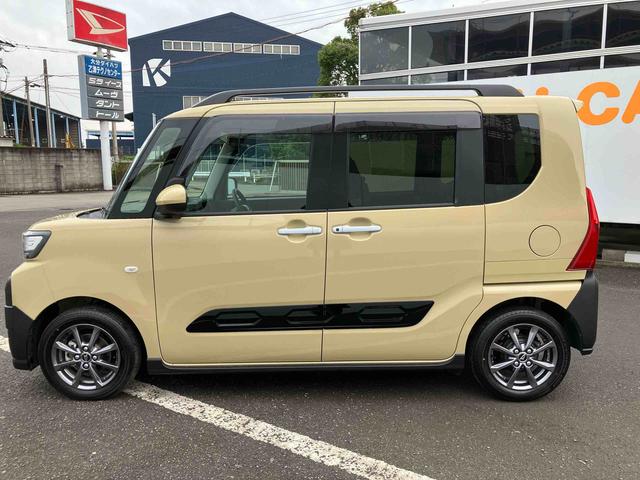 タントファンクロス ワンオーナー走行距離無制限12ヶ月保証付き 衝突軽減システム 両側オートドア シートヒータ 禁煙車 ワンオーナー オートLED レーンキープアシスト Bカメラ LEDヘットライト キーレスエントリー スマートキ−(大分県)の中古車