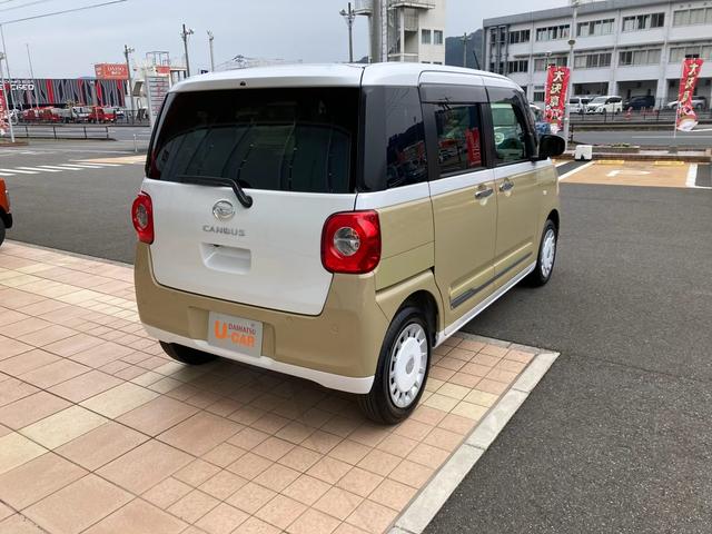 ムーヴキャンバスストライプスＧ　ワンオーナー走行距離無制限１２ヶ月保証付き　両側パワードア　スマートキーＰスタート　軽減ブレーキ　リアカメラ　セキュリティ　ＬＥＤライト　レーンキープ　オートＬＥＤ　シ−トヒ−タ−　アイドリングストップ機能（大分県）の中古車