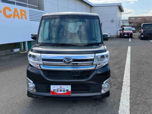 タントカスタムＲＳ　トップエディションＳＡ走行距離無制限１２ヶ月保証付き　タ−ボ　盗難防止　ｉストップ　ナビ付き　ＢＴ接続　横滑り防止機能　メモリナビ　ＵＳＢ入力　エアバッグ　禁煙車　記録簿　ＤＶＤ　アルミホイール　スマートキー　オートライト（大分県）の中古車