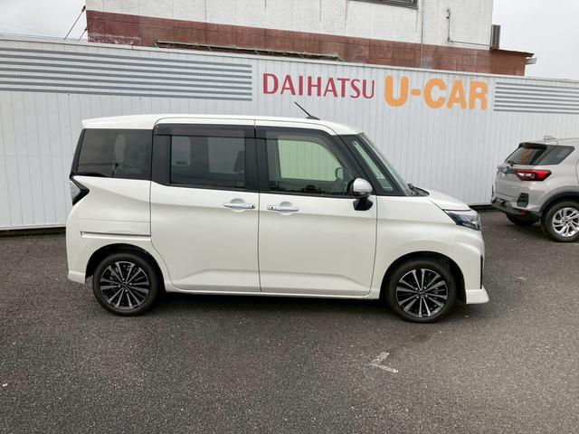 トールカスタムＧ　ターボ　ワンオーナー走行距離無制限１２ヶ月保証付き　左右電動スライドドア　追突被害軽減ブレーキ　ワンオーナー車　リアカメラ　キーフリー　ＴＶ　ターボエンジン　アルミホイール　禁煙車　スマートキー　オートライト　記録簿（大分県）の中古車