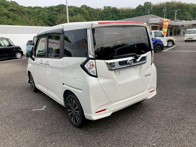 トールカスタムＧ　ターボ　ワンオーナー走行距離無制限１２ヶ月保証付き　左右電動スライドドア　追突被害軽減ブレーキ　ワンオーナー車　リアカメラ　キーフリー　ＴＶ　ターボエンジン　アルミホイール　禁煙車　スマートキー　オートライト　記録簿（大分県）の中古車