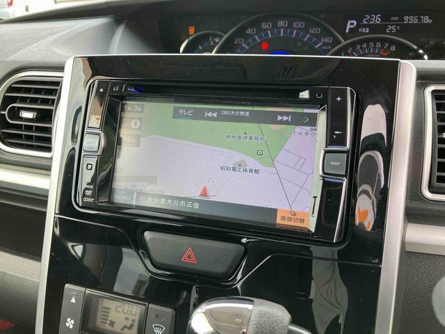 タントカスタムＸ　ＳＡ走行距離無制限１２ヶ月保証付き　点検記録簿　スマ−トキ−　ＡＵＸ接続　ＵＳＢ入力　ブルートゥース　片側電動両側スライドドア　イモビ　アルミ　禁煙　カーナビ　ＡＵＴＯライト　横滑り防止　キーレス　ＡＢＳ（大分県）の中古車