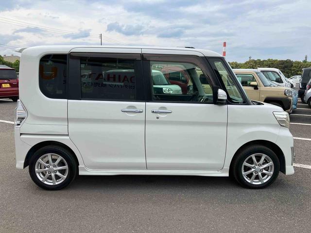 タントカスタムＸ　ＳＡ走行距離無制限１２ヶ月保証付き　点検記録簿　スマ−トキ−　ＡＵＸ接続　ＵＳＢ入力　ブルートゥース　片側電動両側スライドドア　イモビ　アルミ　禁煙　カーナビ　ＡＵＴＯライト　横滑り防止　キーレス　ＡＢＳ（大分県）の中古車