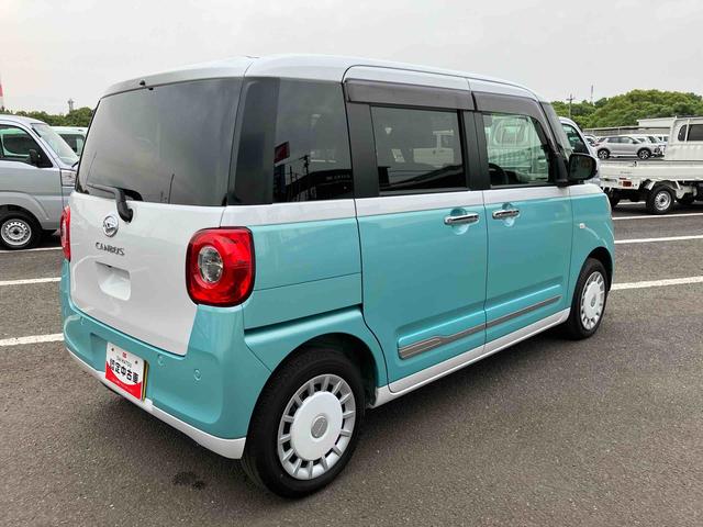 ムーヴキャンバスストライプスＧ　ワンオーナー走行距離無制限１２ヶ月保証付き　両側パワードア　スマートキーＰスタート　軽減ブレーキ　禁煙　リアカメラ　セキュリティ　ＬＥＤライト　レーンキープ　オートＬＥＤ　シ−トヒ−タ−　キーフリーシステム（大分県）の中古車
