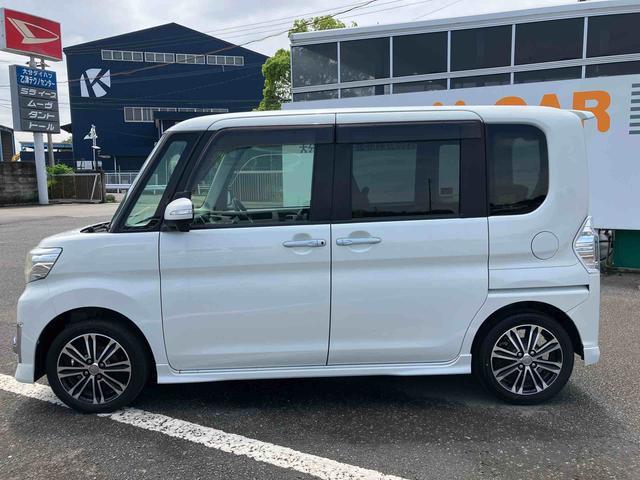 タントカスタムＲＳ　スマートセレクションＳＡ走行距離無制限１２ヶ月保証付き　禁煙　ターボ車　盗難警報装置　キーフリーシステム　アルミホイール　オートライト　Ｗエアバック　記録簿　エアバック　ＡＢＳ　両側スライドドア　Ｓキー　ｅｃｏＩＤＬＥ（大分県）の中古車