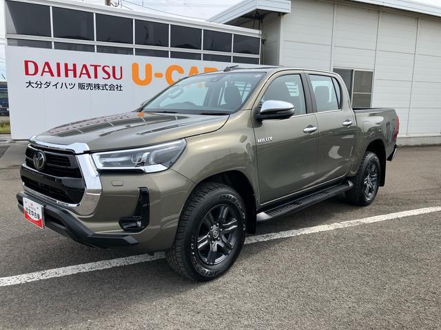 ハイラックスＺ走行距離無制限１２ヶ月保証付き　リヤカメラ　ＵＳＢ接続　切替４ＷＤ　定期点検記録簿　ミュージックプレイヤー接続可　ＢＴ接続　イモビライザー　アルミ　ＥＴＣ搭載　メモリーナビ　ＤＶＤ再生　ターボ車　禁煙（大分県）の中古車