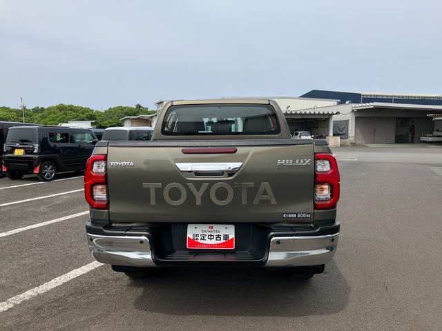 ハイラックスＺ走行距離無制限１２ヶ月保証付き　リヤカメラ　ＵＳＢ接続　切替４ＷＤ　定期点検記録簿　ミュージックプレイヤー接続可　ＢＴ接続　イモビライザー　アルミ　ＥＴＣ搭載　メモリーナビ　ＤＶＤ再生　ターボ車　禁煙（大分県）の中古車
