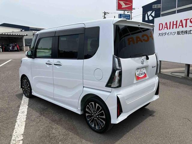 タントカスタムＲＳ　ワンオーナー走行距離無制限１２ヶ月保証付き　ＰＣＳ　車線逸脱警報装置　禁煙　タ−ボ　ワンオーナ車　オートハイビーム　ＬＥＤライト　スマキー　Ｂカメラ　シートヒーター　キーフリー　オートライト　衝突安全ボディ　ＡＷ（大分県）の中古車