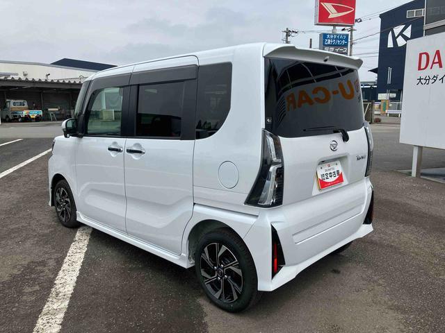 タントカスタムＸ　ワンオーナー走行距離無制限１２ヶ月保証付き　衝突軽減Ｂ　Ａストップ　ブルートゥース　両自動ドア　Ｂカメ　シートヒータ　ＡＨＢ　禁煙　ＵＳＢ接続　車線逸脱警報装置　スマートキ−　リモコンキー　ＬＥＤライト　盗難防止（大分県）の中古車