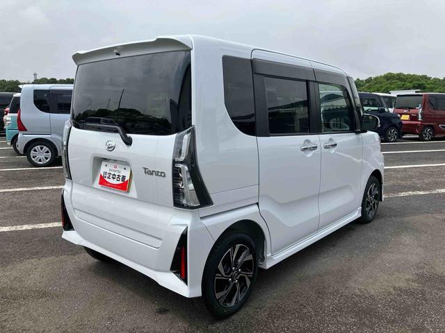 タントカスタムＸ　ワンオーナー走行距離無制限１２ヶ月保証付き　衝突軽減Ｂ　Ａストップ　ブルートゥース　両自動ドア　Ｂカメ　シートヒータ　ＡＨＢ　禁煙　ＵＳＢ接続　車線逸脱警報装置　スマートキ−　リモコンキー　ＬＥＤライト　盗難防止（大分県）の中古車