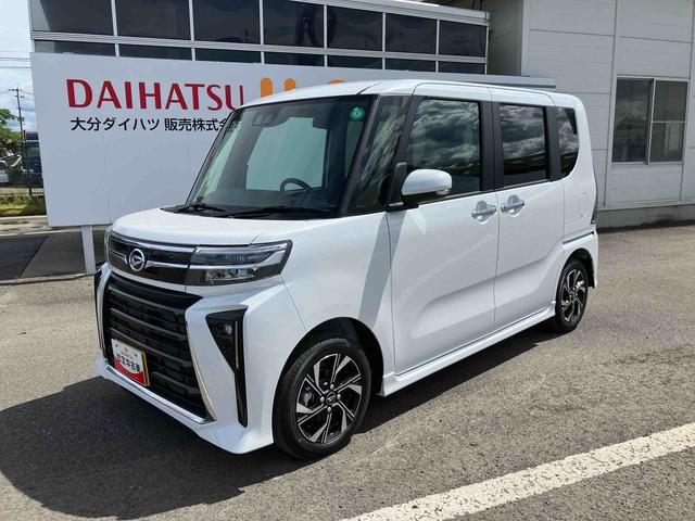 タントカスタムＸ　ワンオーナー走行距離無制限１２ヶ月保証付き　キーレススタート　スマートキープッシュスタート　ｉ−ｓｔｏｐ　両側自動ドア　衝突被害軽減装置　Ｂモニタ　禁煙　オートＬＥＤ　イモビライザー　車線逸脱警報　ワンオーナー（大分県）の中古車