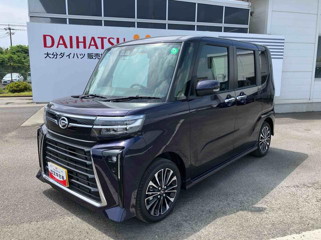 タントカスタムＲＳ　ワンオーナー走行距離無制限１２ヶ月保証付き　Ｉストップ　衝突安全ブレーキ　ＬＤＷ　両側Ｐスライドドア　点検記録簿　ハイビームアシスト　禁煙　シートヒータ　スマートキ　１オーナー　ＬＥＤライト　キーレスエントリー（大分県）の中古車