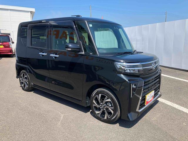 タントカスタムＸ　ワンオーナー走行距離無制限１２ヶ月保証付き　衝突軽減Ｂ　Ａストップ　ブルートゥース　両自動ドア　Ｂカメ　シートヒータ　ＡＨＢ　ＵＳＢ接続　車線逸脱警報装置　スマートキ−　リモコンキー　ＬＥＤライト　衝突安全ボディ（大分県）の中古車