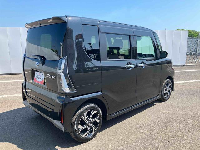 タントカスタムＸ　ワンオーナー走行距離無制限１２ヶ月保証付き　衝突軽減Ｂ　Ａストップ　ブルートゥース　両自動ドア　Ｂカメ　シートヒータ　ＡＨＢ　ＵＳＢ接続　車線逸脱警報装置　スマートキ−　リモコンキー　ＬＥＤライト　衝突安全ボディ（大分県）の中古車