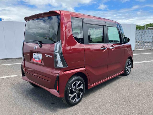 タントカスタムＸ　ワンオーナー走行距離無制限１２ヶ月保証付き　キーレススタート　スマートキープッシュスタート　ｉ−ｓｔｏｐ　両側自動ドア　衝突被害軽減装置　Ｂモニタ　禁煙　オートＬＥＤ　イモビライザー　車線逸脱警報　ワンオーナー（大分県）の中古車