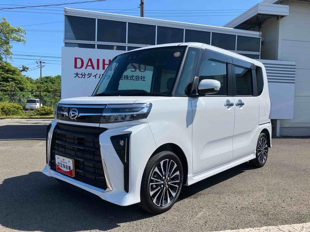 タントカスタムＲＳ　ワンオーナー走行距離無制限１２ヶ月保証付き　衝突安全ブレーキ　ＬＤＷ　点検記録簿　ハイビームアシスト　スマートキ　１オーナー　キーレスエントリー　アルミホイール　ターボ付　Ｉストップ　両側Ｐスライドドア　盗難防止（大分県）の中古車