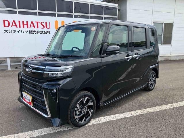 タントカスタムＸ　ワンオーナー走行距離無制限１２ヶ月保証付き　衝突軽減ブレーキ　車線逸脱防止　アイドリングストップ機能　Ｂカメラ　禁煙　盗難警報装置　ＬＥＤ　ワンオーナー　キーレスエントリー　前席シートヒーター　オートＬＥＤ（大分県）の中古車