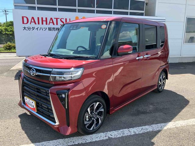 タントカスタムＸ　ワンオーナー走行距離無制限１２ヶ月保証付き　衝突軽減ブレーキ　車線逸脱防止　アイドリングストップ機能　Ｂカメラ　禁煙　盗難警報装置　ＬＥＤ　ワンオーナー　キーレスエントリー　前席シートヒーター　オートＬＥＤ（大分県）の中古車