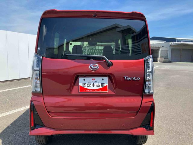 タントカスタムＸ　ワンオーナー走行距離無制限１２ヶ月保証付き　衝突軽減ブレーキ　車線逸脱防止　アイドリングストップ機能　Ｂカメラ　禁煙　盗難警報装置　ＬＥＤ　ワンオーナー　キーレスエントリー　前席シートヒーター　オートＬＥＤ（大分県）の中古車